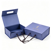 Boîte cadeau pour vêtements et chaussures, emballage de luxe, logo doré, carton, extra large, pliable, magnétique, boîte à bottes personnalisée avec poignée