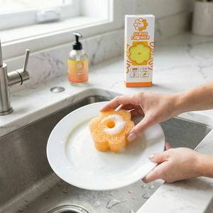 Éponge de nettoyage multifonctionnelle sans BPA, résistante aux odeurs, avec filtre sensible à la température, pour la cuisine, la vaisselle et la maison - Product Image 4
