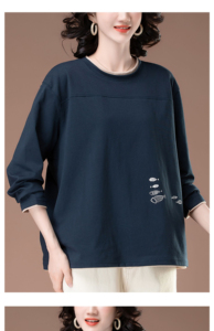 Zzh yf1277 Áo thun nữ dài tay, dáng rộng - Product Image 4