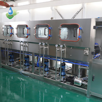 Machine de remplissage automatique de bouteilles de 5 gallons, machine de mise en bouteille d'eau en fût, ligne de production de mise en bouteille d'eau en fût de 20 litres