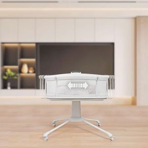 เปลไกวไฟฟ้าลดราคาพิเศษ พร้อมเสียงเพลงกล่อมเด็กและตัวตั้งเวลา ปรับความเร็วได้ เหมาะสำหรับเด็กแรกเกิด 0-6 เดือน - Product Image 2