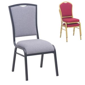 <span class=keywords><strong>Restaurante</strong></span> de lujo <span class=keywords><strong>Hotel</strong></span> de Metal para boda de la marina moderna sala Oval espalda acolchada apilable Louis banquete silla - Product Image 3
