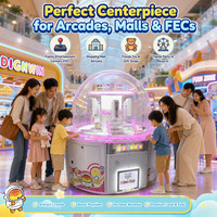 Fabricant personnalisé enfants et adultes prix maison de bonbons griffe Machine vraie grue d'arcade Machine d'amusement à pièces