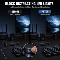 Bloqueurs de lumière LED thermoréactifs pour appareils électroniques, révèle la couleur au toucher, bloquent les reflets dérangeants, sans résidus, équipement de bureau pour le gaming.