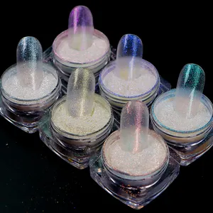 Wholesale Diamond glitter Iridescent Diamonds Pigment Mica Powder For Nails Polish Eyeshadow Makeup
