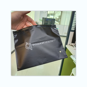 <span class=keywords><strong>Bolsas</strong></span> biodegradables con cremallera, color negro mate/esmerilado, para ropa de baño, con cierre de cremallera, con logotipo - Product Image 5