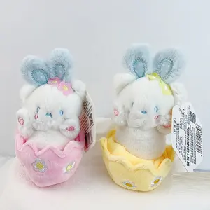 Shenzhen Deeblue Mainan Kelinci Boneka Plushies Kustom Mini dengan Gantungan Kunci Plastik