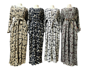 Hot Sale High Quality Islamic Women's Abaya Handmade Polyester Turkish Style Ankle Length Modest <b>Dress</b> for Wedding - Product Image 1