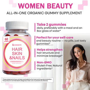 Integratori di bellezza per capelli, pelle e unghie STOCK per donne, con <span class=keywords><strong>vitamine</strong></span> <span class=keywords><strong>A</strong></span>, C, E e biotina per la crescita di capelli e unghie. - Product Image 3