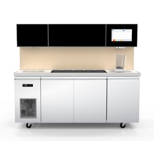Machine à thé au lait entièrement automatique en acier inoxydable de qualité commerciale, équipement de comptoir pour boissons - Product Image 3