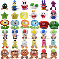 Vente en gros Yoshi Apple Shy Guy Boom Pom Princess Daisy Peach Rosalina Lumalee Koopa Boo Ghost Toad Poupée en peluche en coton PP