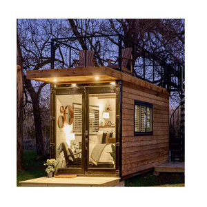 Casas Modulares Portátiles con Energía Solar, Casas Prefabricadas de Lujo en Contenedores, Casas Pequeñas Prefabricadas con Patio para Uso Airbnb - Product Image 1