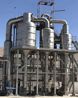 Évaporateur à film tombant haute performance avec engrenage de roulement de moteur central pour la concentration de produits laitiers, de jus et de sel |   Exploitation 24h/24 et 7j/7