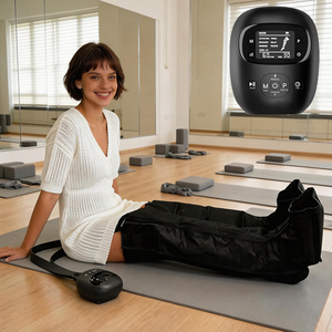 Masajeador de Piernas Inalámbrico Profesional con Logotipo Personalizado, Compresión de Aire, Presión de 40-220 mmHg, 5 Cámaras, Terapia de Masaje con Cobertura Completa de Piernas - Product Image 1