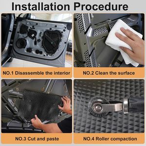Coussin insonorisant (2 mm), coussin insonorisant pour voiture, coussin <span class=keywords><strong>amortisseur</strong></span> auto-adhésif en butyl, adapté aux portes, aux toits, au <span class=keywords><strong>coffre</strong></span> - Product Image 6