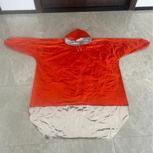 Outdoor portable first aid adult <b>raincoat</b>, long, thickened for cycling, windproof, emergency hiking, multi-functional - Product Image 3