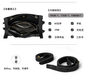 New High Quality Women Messenger Bags for Women Genuine Leather Handbags Crossbody Bags Ladies Shoulder Bags <b>Tote</b> Top-handle - Product Image 3