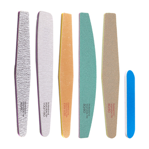 Wholesale High Quality Personalized Emery Board Nail File 180/100 Manicure Pedicure Tool Custom Logo Nail Files for Beauty Salon