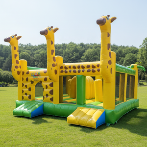 Castillo Inflable con Tobogán, Combinado, para Alquiler Comercial, Cama Elástica para Fiestas Infantiles, con Soplador, PVC, 6m*5m, Ecológico - Product Image 5