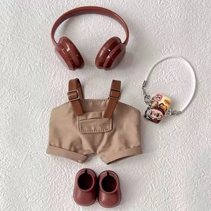 Ropa para Muñecas de 17 cm, Muñecas de Peluche Rosas y Moradas con Auriculares, Overoles, Accesorios de Cámara, Versión Q de Dibujos Animados - Product Image 2