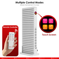 BioMol RP 450Nm - 850Nm Appareil de luminothérapie infrarouge à lumière rouge complète personnalisable 5W LED avec écran tactile et 7 longueurs d'onde
