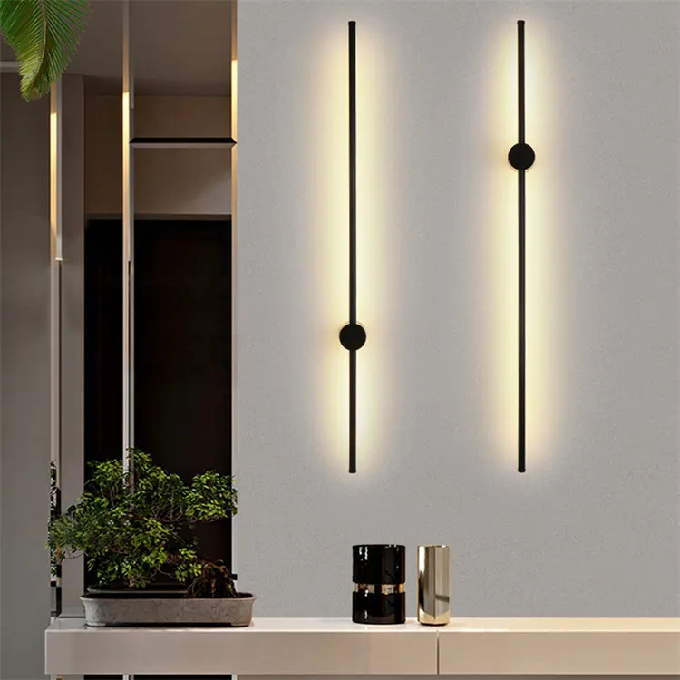 Lámpara de pared moderna con control remoto simple nórdico para dormitorio, luces de diseño contemporáneo, lámpara de pared de rama decorativa para interiores