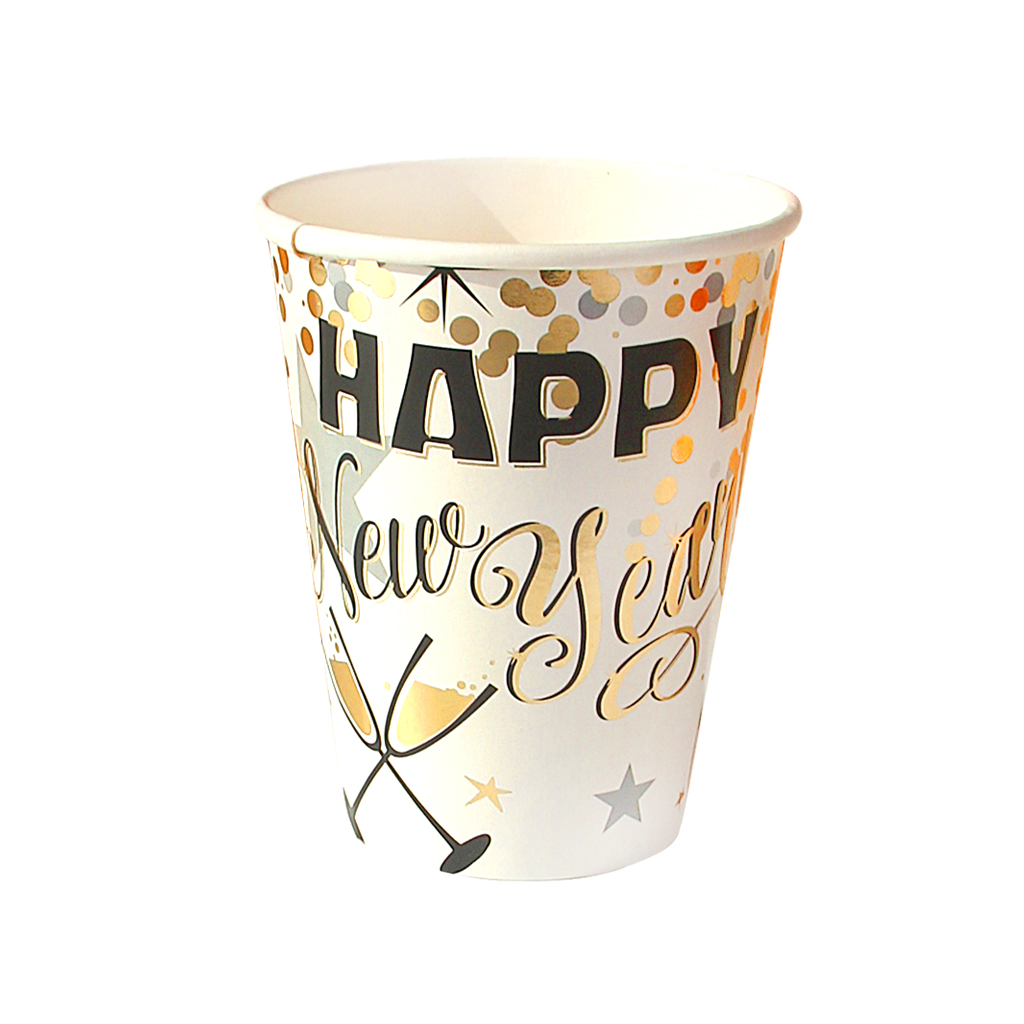 Blanco, taza, 9oz 8 piezas