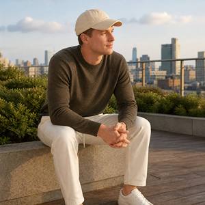 Maglione Girocollo in Cashmere Originale da <span class=keywords><strong>Uomo</strong></span>, Personalizzato, Tinta Unita Verde Oliva, Maniche Lunghe, Taglia Grande, Lavabile <span class=keywords><strong>Solo</strong></span> a Mano - Product Image 5