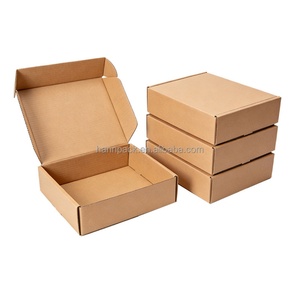 Boîte d'expédition en carton ondulé, boîtes d'expédition aériennes, boîte en carton kraft à trois couches, écologique, impression rapide du logo, estampage - Product Image 1