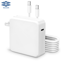 Chargeur MacBook, adaptateur secteur pour ordinateur portable 61W pour MacBook Pro, chargeur USB C 61W pour Mac Air, cordon de charge rapide pour iPad Pro