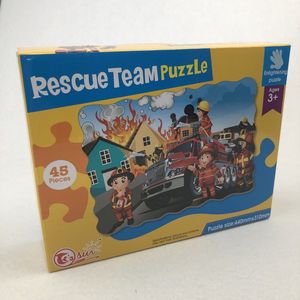 Rompecabezas de Ingeniería y Construcción de 45 Piezas, Rompecabezas de Papel con Dibujos Animados, Juguete Educativo DIY para Niños - Product Image 2