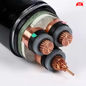 Câble d'alimentation <span class=keywords><strong>HTA</strong></span> Alu Souterrain en cuivre pur et aluminium XLPE 24KV 3*1*240mm NFC Moyenne tension Blindage en acier - Product Image 2