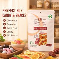 Sachets personnalisés en papier kraft brun avec fermeture éclair refermable pour l'emballage des aliments secs