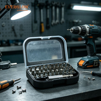 Jeu de 31 embouts de tournevis avec étui de rangement portable, kit d'outils manuels pour la réparation domestique, l'électronique et l'entretien des meubles