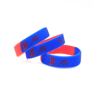 Braccialetti Promozionali Personalizzabili in Silicone Multicolore Impermeabili con Logo Inciso OEM/ODM - Superstar <span class=keywords><strong>Lionel</strong></span> - Product Image 2