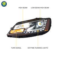 Faro LED YU GUANG para Volkswagen Jetta MK6 2011-2017, Lámpara Principal de Actualización, Accesorios para VW Jetta, Luz Delantera para Coche VW