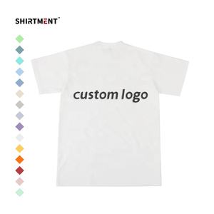 T-shirt unisexe 200gsm en coton uni pour hommes Drop Shoulder Custom High Quality Clothes Hip Hop Branded Essentials - Product Image 1