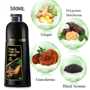 علامة خاصة Oem Odm شعر أسود بالشامبو صبغ طويل الأمد سعر المصنع الأصلي - Product Image 2