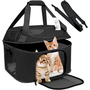 <b>Foldable</b> Portable Cat Dog Outdoor Carrier - Shoulder Tote with Car Compatibility - Product Image 1
