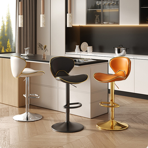 <span class=keywords><strong>Bar</strong></span> Phân xoay chiều cao có thể điều chỉnh truy cập Bắc Âu Hiện Đại Đồ nội thất nhà bếp cao da vàng sang trọng Phân ghế thanh - Product Image 6