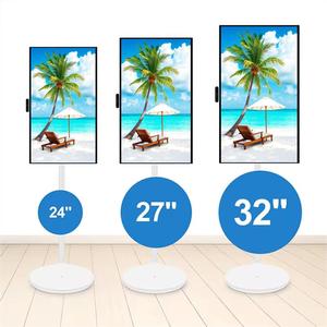 <span class=keywords><strong>TV</strong></span> inteligente portátil con pantalla táctil Android blanca de 23,8 pulgadas, <span class=keywords><strong>TV</strong></span> móvil con pantalla Vertical para animación de uso en centros comerciales - Product Image 2