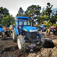 Tracteur agricole d'occasion New-Holland SNH704 70HP 4WD (modèle 2019) ; testé et livré avec accessoires.