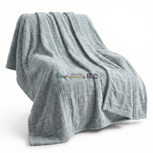 ผ้าห่มกำมะหยี่ 3 มิติ แบบซักได้สำหรับอุตสาหกรรม ผ้าห่มขนแกะสำหรับโรงแรม ทนทาน เหมาะสำหรับทหารและหอพักโรงพยาบาล - Product Image 1