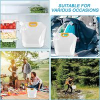Sceau de sécurité inviolable 5L sac à eau d'urgence en plastique sacs d'emballage de Grain pour Camping Stand up Pouch