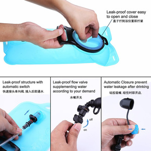 Les fabricants fournissent un bec d'hydratation de qualité alimentaire à grande bouche de 2/2, 5/3 L, avec couvercle anti-poussière pour le cyclisme et l'alpinisme. - Product Image 3