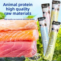 Nourriture humide pour chats, faible en gras et riche en protéines, en provenance directe d'usine, sachets de nourriture pour animaux de compagnie nutritifs avec poulet, saumon et thon