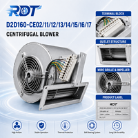 Ventilador de Ventilación Tipo AC Original de Alemania, Diseño Compacto D2D160-CE02-13, Ventilador de Bajo Consumo para Refrigeración de Equipos Eléctricos