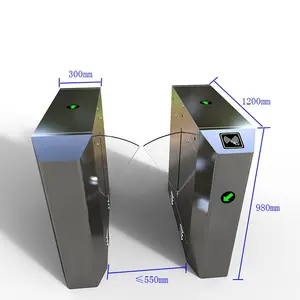 Se puede personalizar todo tipo de torniquete de puerta de barrera de solapa de diseño de Venta caliente 2024