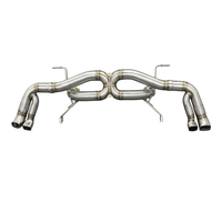 Tuyaux d'échappement Catback en acier inoxydable SD 304 pour Audi R8 V10 5.2L 2017-2019, système d'échappement Audi R8, tuyaux droits polis miroir