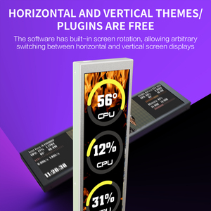 Écran intelligent MiraBox D92 de 9,2 pouces, moniteur interne pour la température du CPU <span class=keywords><strong>et</strong></span> du GPU, affichage de fond d'écran GIF pour boîtiers PC - Product Image 4